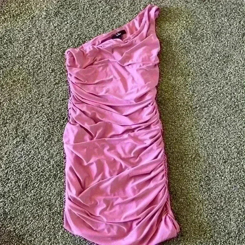 Lulus One Shoulder Body Con Dress